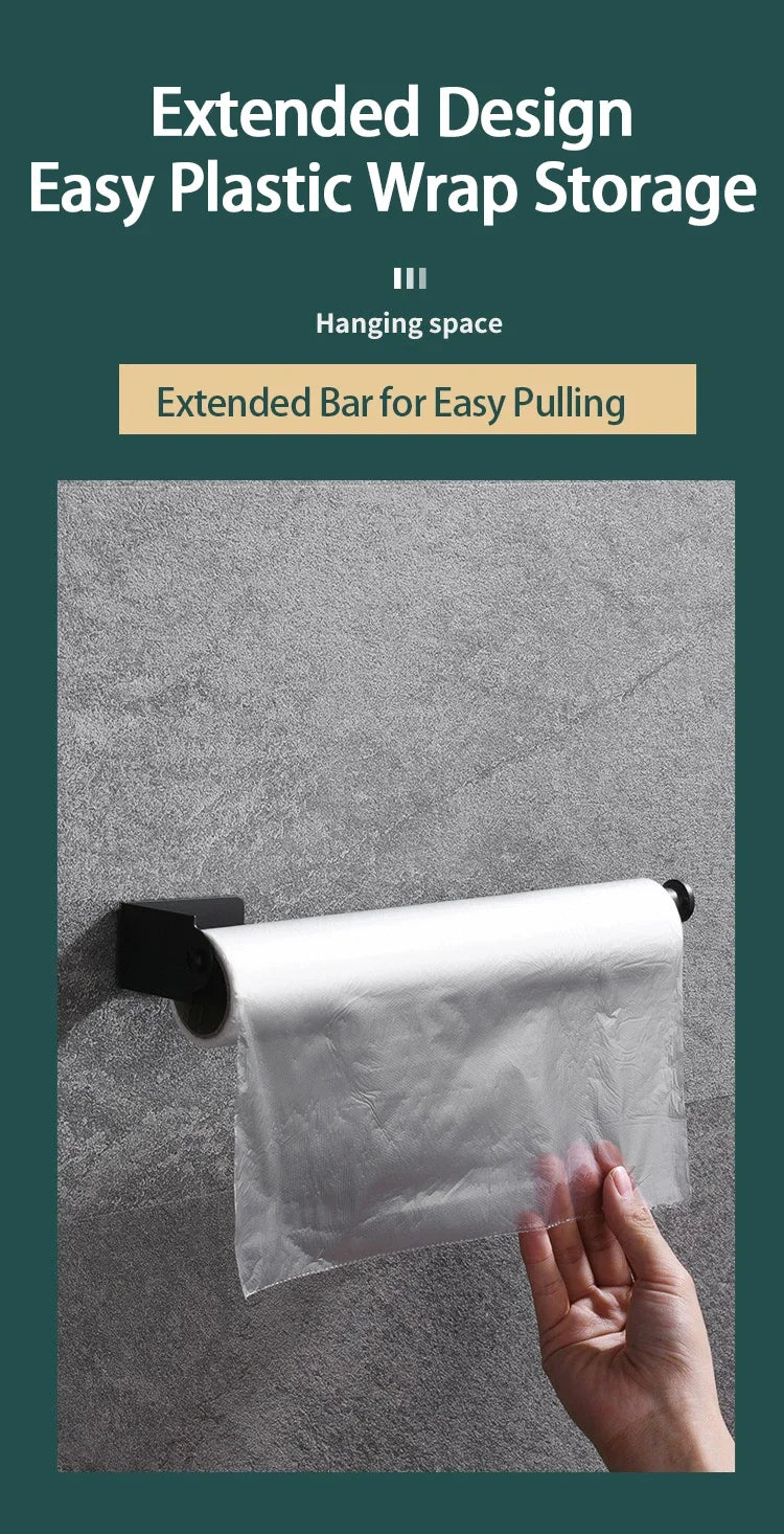Stainless Steel Under Sink Organizer – Kitchen Towel Holder & Paper Towel Storage Rack