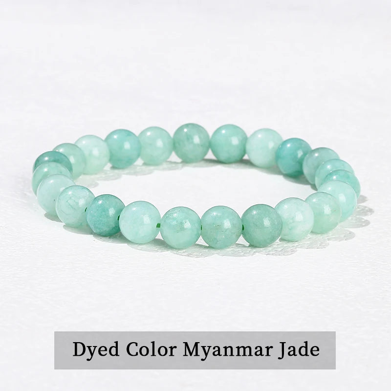 Bracelet en perles d'améthyste naturelle – Bracelet extensible en cristal véritable pour hommes et femmes, bijou de méditation yoga et accessoire de mode