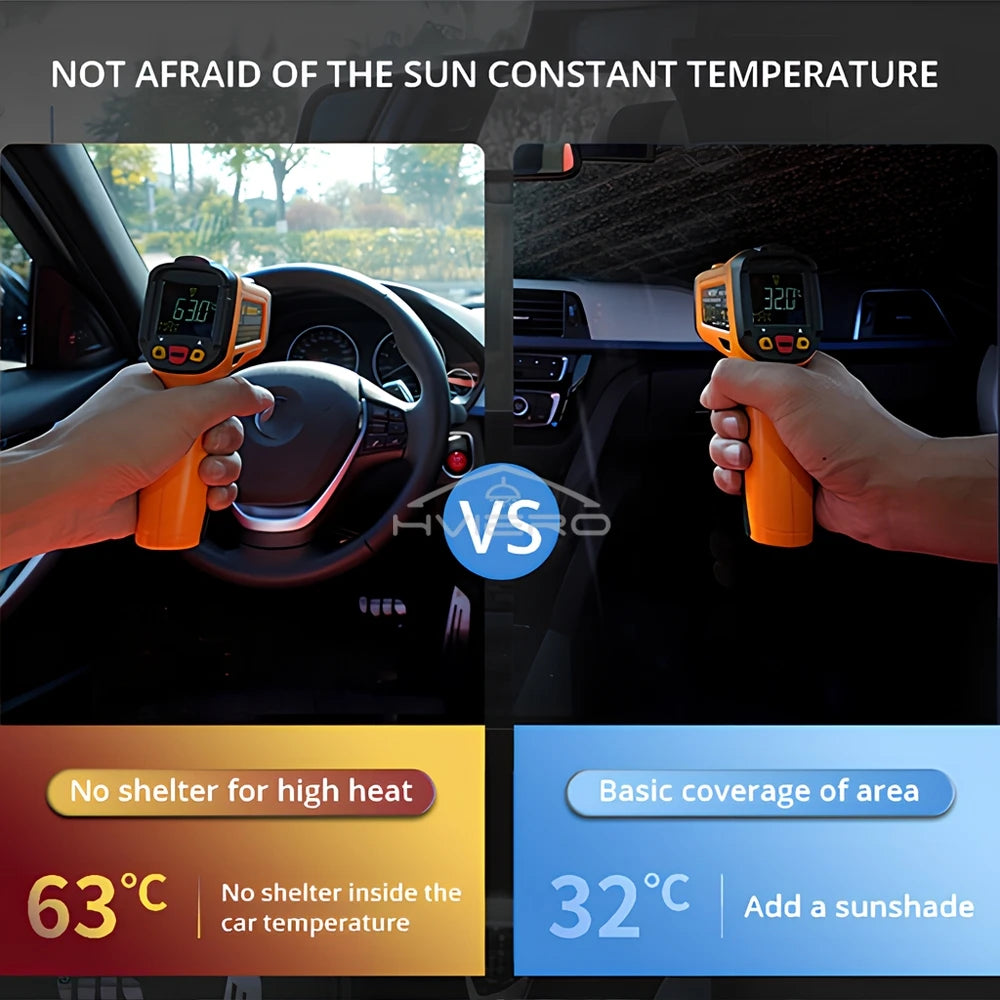 Pare-soleil pliable pour pare-brise de voiture – Pare-soleil avant anti-UV pour intérieur de véhicule