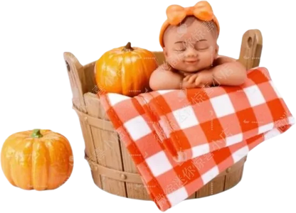 ZURU My Mini Baby Citrouille Surprise – Poupée réaliste DIY à collectionner, Cadeau mystère pour enfants et collectionneurs de poupées