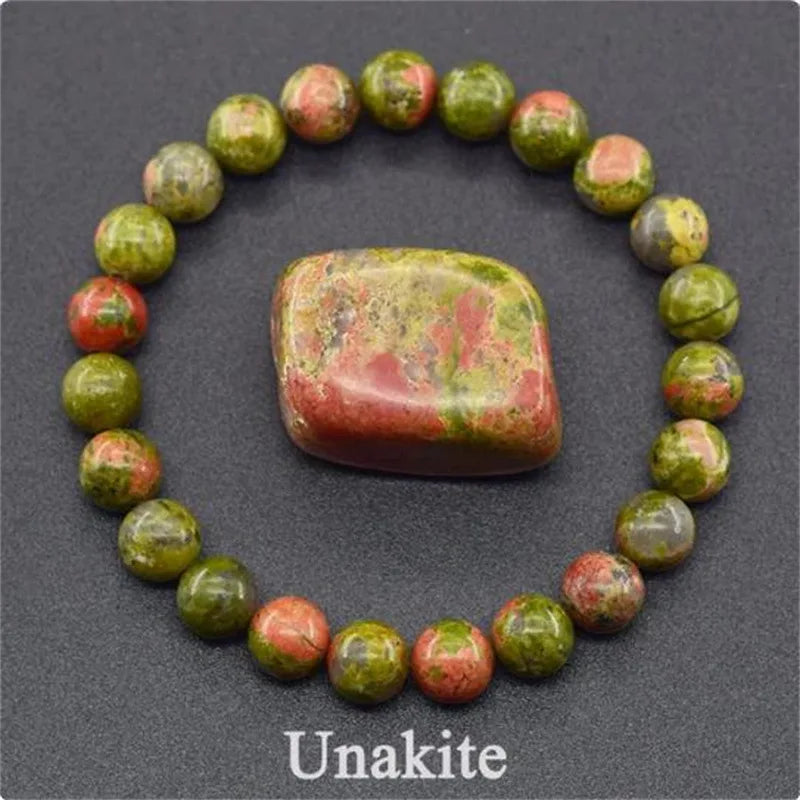 Bracelet en perles de cristal d'améthyste naturelle – Bracelet en pierres véritables pour femmes, bijoux énergétiques Reiki et accessoire de mode