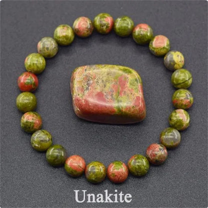 Bracelet en perles de cristal d'améthyste naturelle – Bracelet en pierres véritables pour femmes, bijoux énergétiques Reiki et accessoire de mode