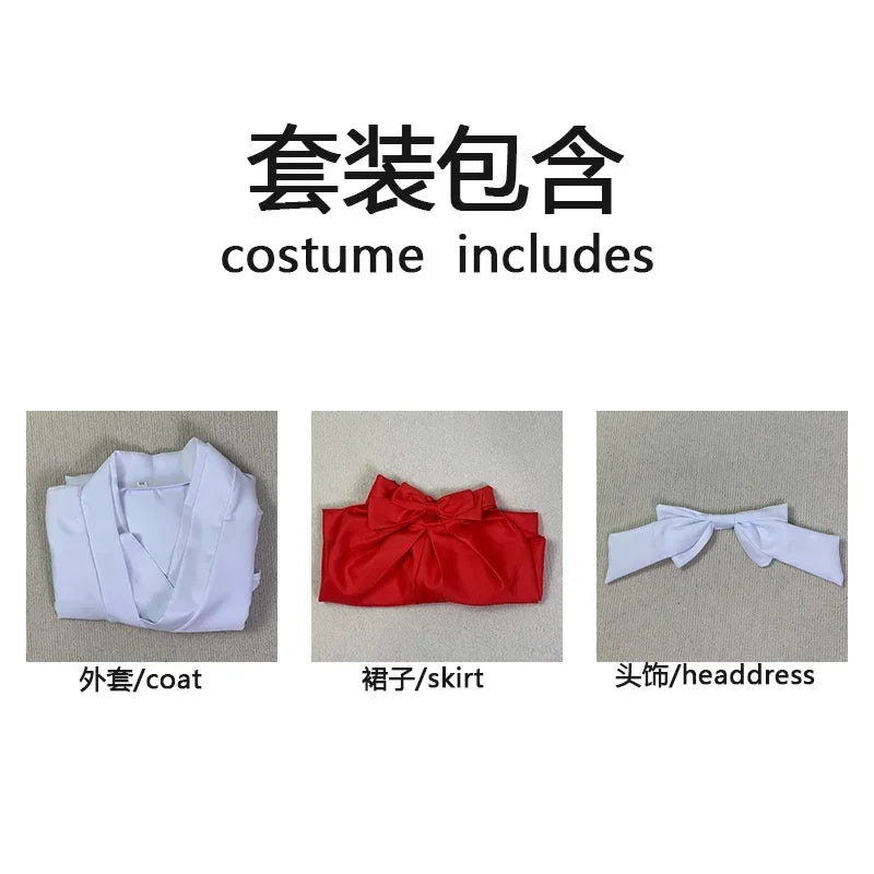 Iori Utahime Cosplay Costume – Kimono Style Dress Set with Top & Headwear (Women’s Halloween/Comic Con Outfit)