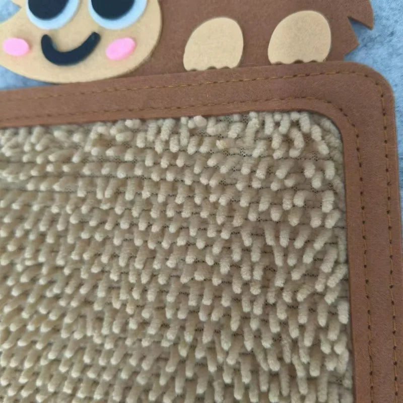 Ensemble de tapis sensoriels en feutre – Tapis d'apprentissage texturés avec animaux de dessin animé pour la maternelle et le développement sensoriel