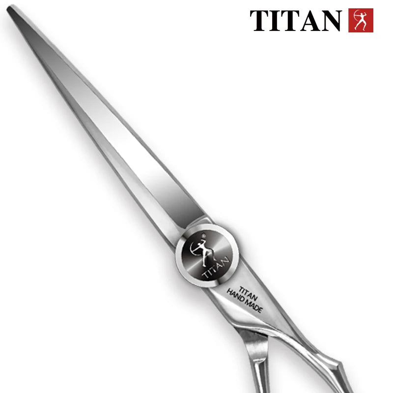 TITAN Kit de Ciseaux Professionnels de Coiffure – Ciseaux de Coupe et d'Effilage pour Barbiers, Ciseaux de Salon en Acier Japonais 440C 5.5/6.0/6.5/7.0 Pouces pour Coiffeurs et Barbiers