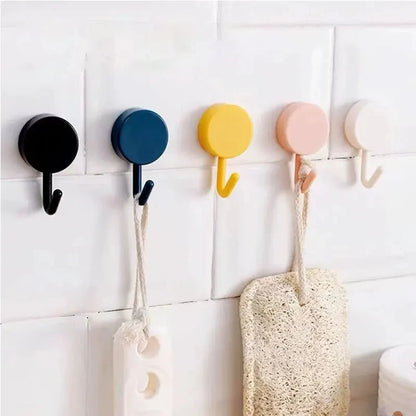 Ganchos de pared autoadhesivos de 5/10 piezas – Ganchos fuertes sin taladro para baño, cocina, puerta, almacenamiento de ropa y toallas