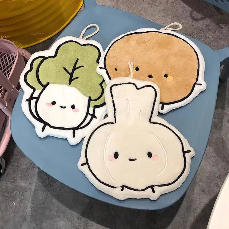 Serviette absorbante douce Kawaii – Joli chiffon de nettoyage pour la cuisine et la salle de bain, pour usage domestique