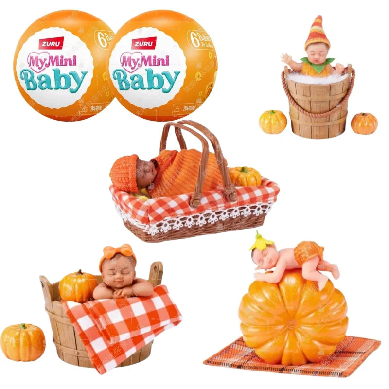 ZURU My Mini Baby Citrouille Surprise – Poupée réaliste DIY à collectionner, Cadeau mystère pour enfants et collectionneurs de poupées