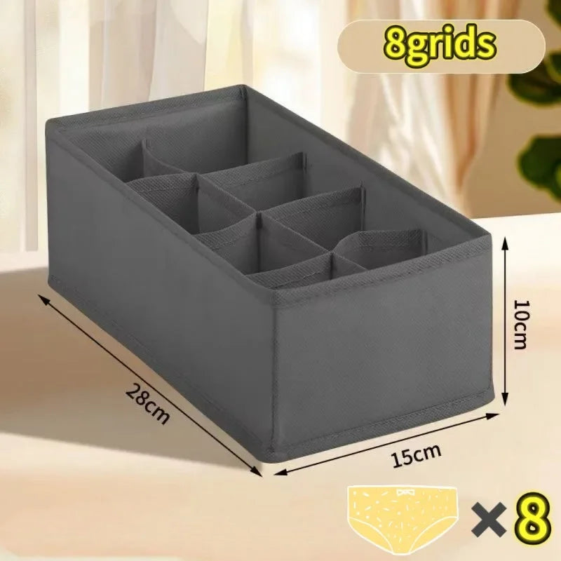 Foldable Underwear Organizer Box – Drawer Storage Organizer for Bras, Socks, Pants & Clothing
