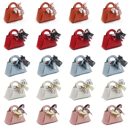 20PCS Bolsas de Regalo de Cuero con Cinta de Lazo – Mini Bolsos para Recuerdos de Bodas, Navidad, Dulces, Regalos y Empaque de Lujo para Fiestas