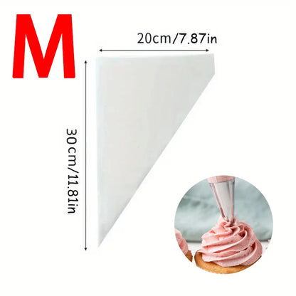 Disposable Piping Bags – Cake Decorating Pastry Bags, Cream Icing Frosting Tools, Cookie & Cupcake Baking Accessories, Kitchen Decorating Supplies 20-200pcs