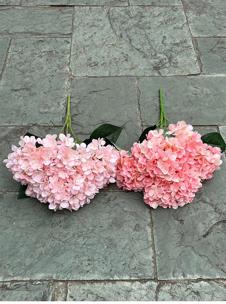 Bouquet d'Hortensias Artificiels à 5 Têtes – Fleurs Artificielles en Soie pour Décoration de Mariage, Arrangements de Fête, Décoration de Salon & Accessoires Floraux pour la Maison