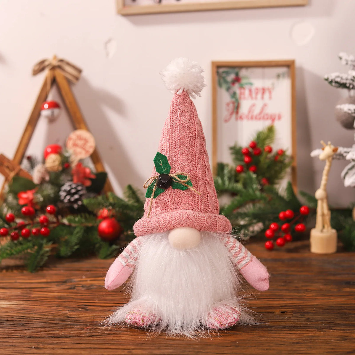 1–3PCS Christmas Gnome Reindeer Decorations 2026 – LED Glowing Gnome Doll Night Light for Xmas Tree, Home Decor, Gifts & New Year 2027