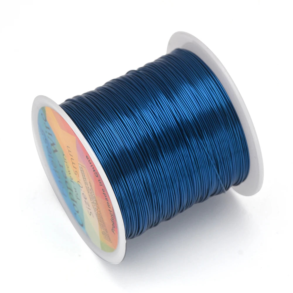Alambre de Cobre para Joyería Resistente al Deslustre (0.3mm, 0.4mm y 0.5mm) – Alambre para Cuentas de Manualidades para Fabricación de Joyas y Artesanías DIY