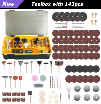 Mini Rotary Tool USB Engraver – Rechargeable Cordless Grinder Drill for DIY Carving, Polishing & Crafts