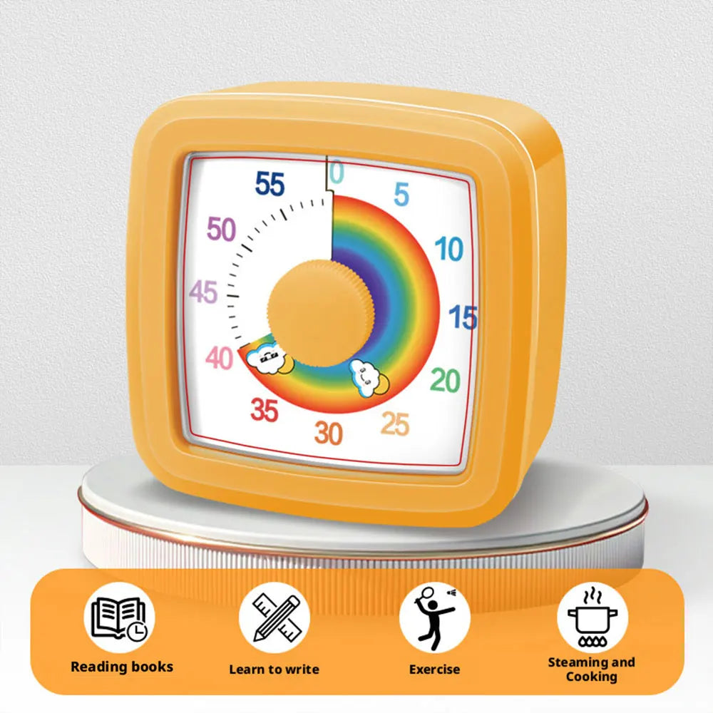Temporizador visual de 60 minutos para niños - Temporizador de cuenta atrás para tareas, aprendizaje, estudio y gestión del tiempo