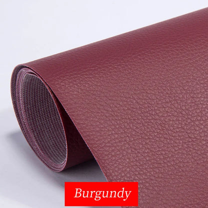 Cinta de reparación de cuero PU impermeable de 50x137cm para sofá, asientos de coche, sillas y muebles