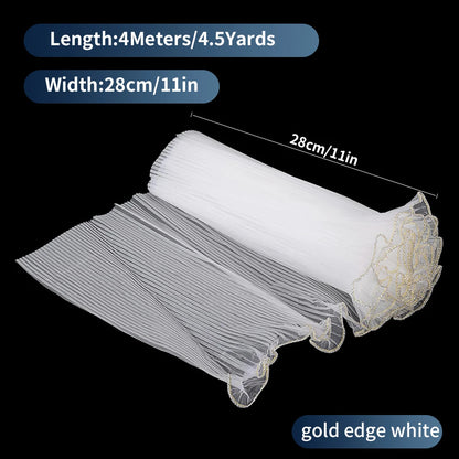 Pearl Edge Mesh Flower Wrapping Paper for Bouquets, Floral Arrangements, Weddings & Valentine's Day