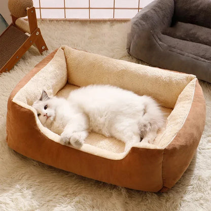 Cama para gatos, casita cómoda para mascotas, cesta suave y cojín para gatos y perros pequeños, cama cómoda para dormir gatitos, accesorios para mascotas