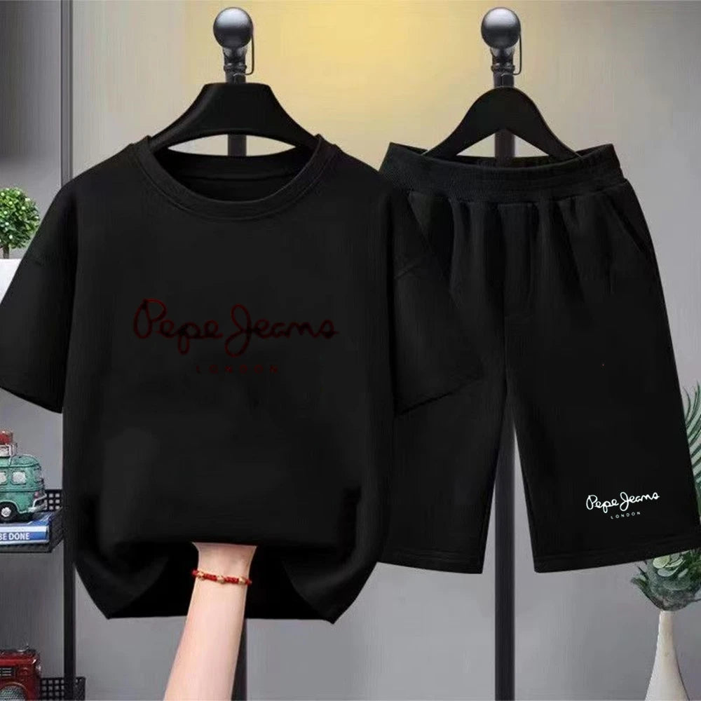 Kids 2-Piece T-Shirt & Shorts Set Casual Summer Outfit for Boys & Girls 3–12 Years