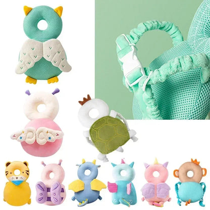 Mochila protectora de cabeza para bebé – Cojín de seguridad de abeja ángel para 1-3 años, almohada protectora anticaída