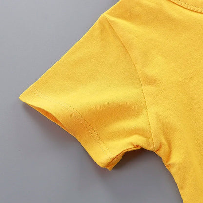 Ensemble d'été Donald Duck pour enfants – Survêtement 2 pièces pour garçons avec t-shirt et short, tenue décontractée pour bébés de 1 à 4 ans, vêtements de jeu confortables pour l'été