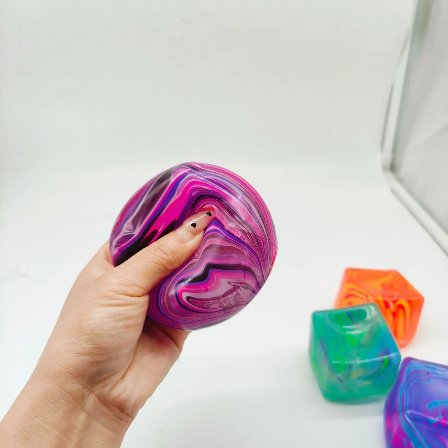 Needoh Soft Glutinous Sensory Stress-Relief Toy Cube – Gel Filled Stretchable Soft Ice Cube, Slow Rebound Fidget Toy (Blind Box Style)