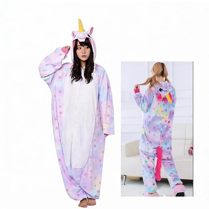 Cute Pig Animal Pajamas Onesie – Kawaii Cartoon Hoodie Jumpsuit, Soft Warm Cosplay Sleepwear for Home, Lounging & Parties