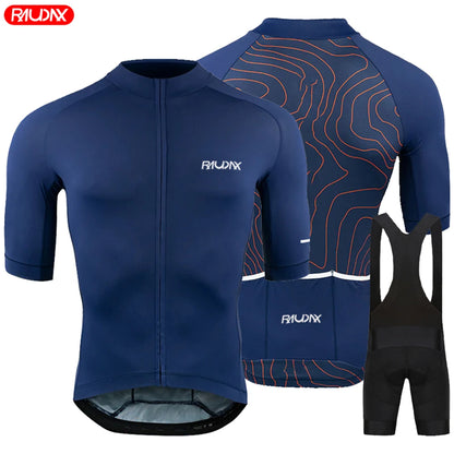 Men's Summer Cycling Jersey Set – Breathable Short Sleeve MTB Bicycle Clothing for Road & Mountain Bike Riding