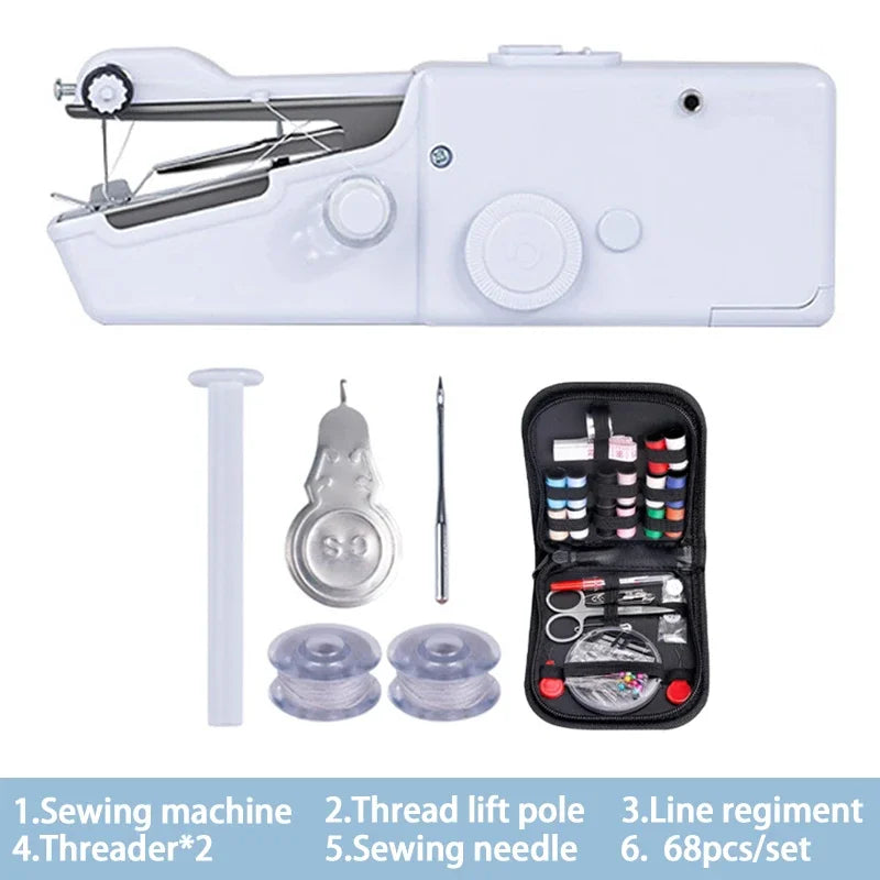 Mini Machine à Coudre Portable – Outil de Couture Rapide sans Fil pour Réparations de Vêtements et Projets de Bricolage