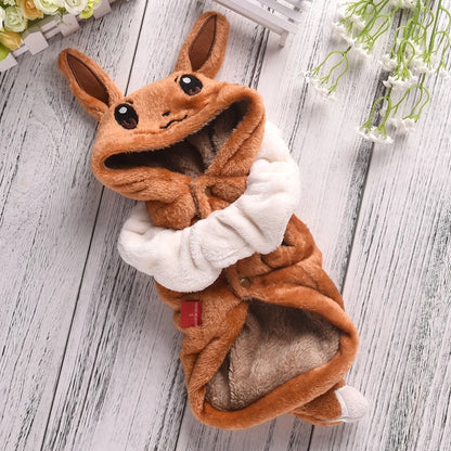 Funny Halloween Costume for Small Dogs – Warm Fleece Cosplay Coat & Jacket for Corgi, French Bulldog, Puppies & Medium Pets, Halloween Outfit
