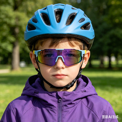 Kids' UV400 Sports Sunglasses – Boys & Girls Cycling & Outdoor Eyewear, Lightweight Summer Sun Shades for Youth