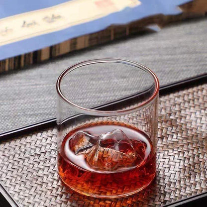 200/300ML Creative Mountain Glass Cup, Japanese Style Tea Cup, Aesthetic Glass Water Mug, Household Drinking Cup, Unique Gift