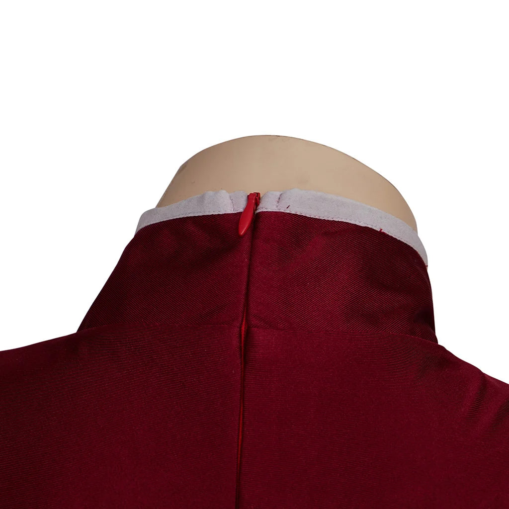 Ahsoka Red Cosplay Costume with Hat for Adult Women, Plus Size