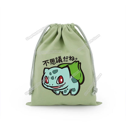 Pokémon Drawstring Storage Bags – Pikachu, Squirtle, Charmander & Charizard Party Gift Pouch