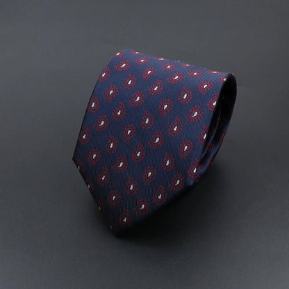 Corbata de hombre de fantasía con perro de dibujos animados, Paisley, rayas y lunares para negocios y bodas