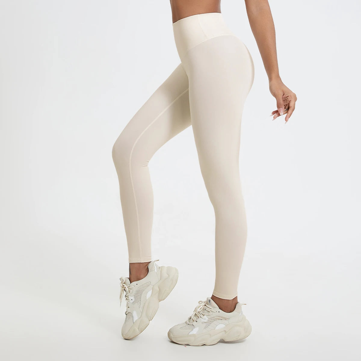 Women’s High Waist Yoga Leggings – Super Soft Gym Running Workout Tights with Push-Up Fit