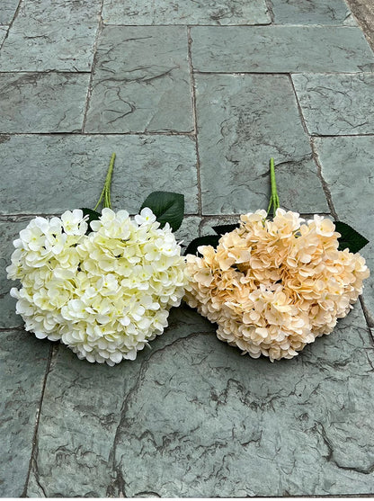 Bouquet d'Hortensias Artificiels à 5 Têtes – Fleurs Artificielles en Soie pour Décoration de Mariage, Arrangements de Fête, Décoration de Salon & Accessoires Floraux pour la Maison
