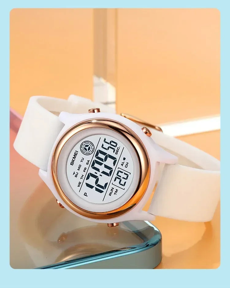 SKMEI 2094 Waterproof Shockproof Digital Sport Watch (Women’s Luxury Countdown Stopwatch)