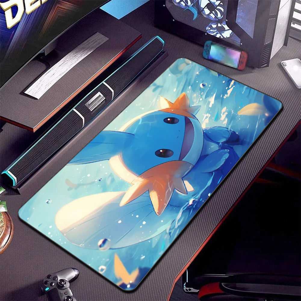 Alfombrilla de ratón XXL Pokémon Gaming – Alfombrilla de escritorio extendida con base de goma antideslizante para teclado de juegos, portátil y escritorio de ordenador