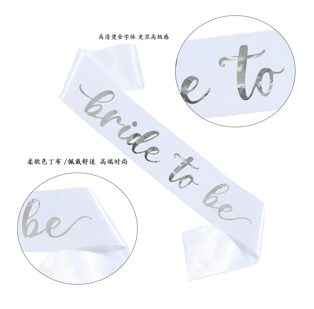 Bride-to-Be Bridal Sash – Bachelorette Party & Bridal Shower Wedding Accessory Gift