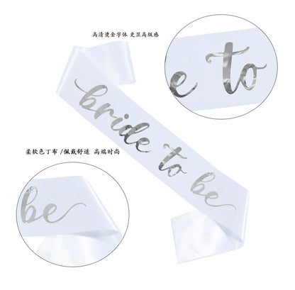 Bride-to-Be Bridal Sash – Bachelorette Party & Bridal Shower Wedding Accessory Gift