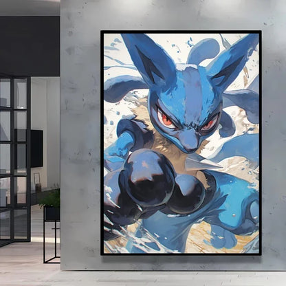 Pokémon Umbreon Canvas Wall Art – Stylish High Quality Decorative Painting for Home (Multiple Sizes)