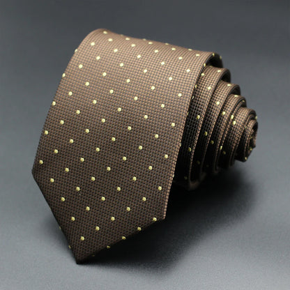 Corbata Floral de Puntos para Hombre – Corbata Casual de Moda Azul Roja Amarilla para Negocios, Bodas y Ocasiones Formales | Accesorio de Regalo