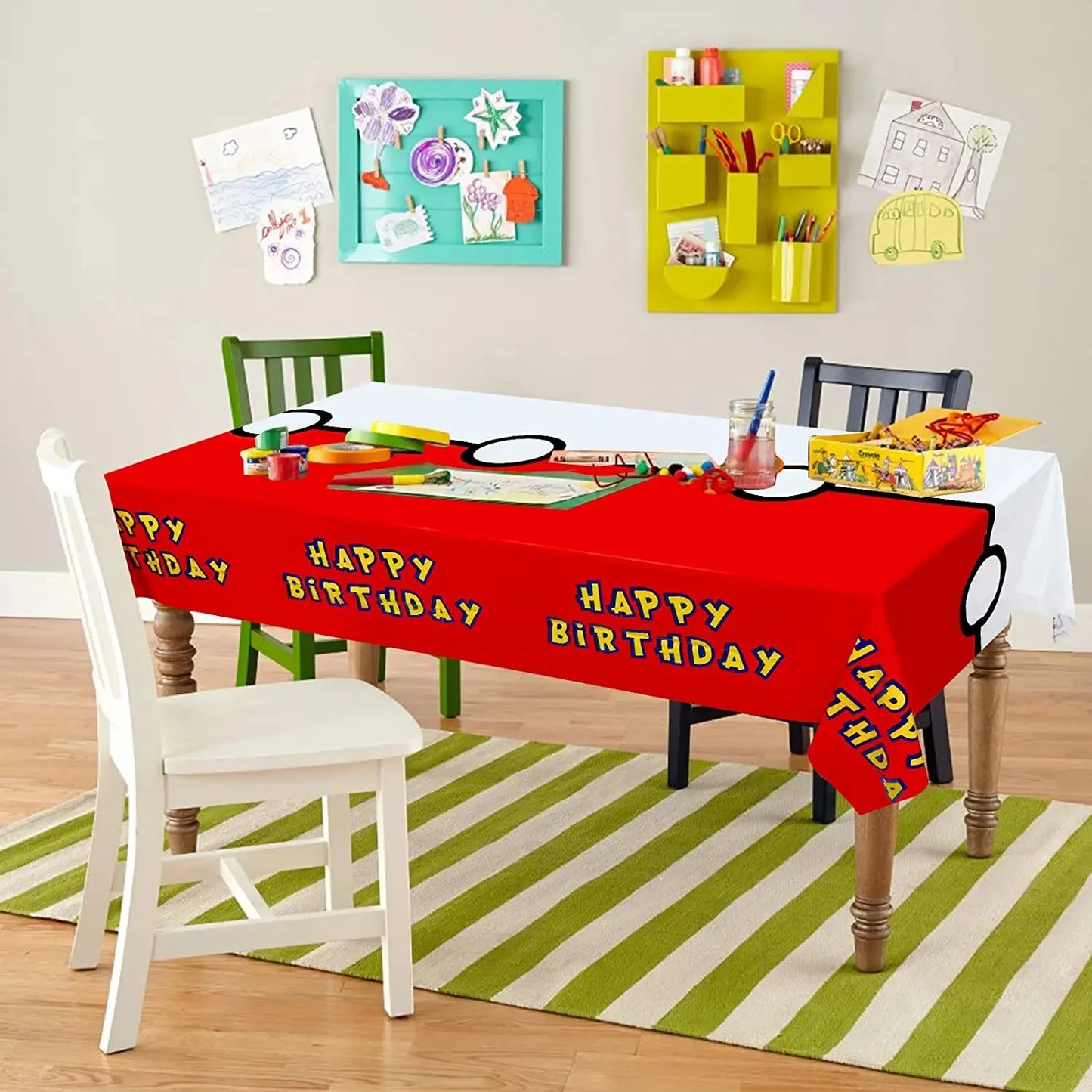 Pokémon Pikachu Tablecloth Decorations – Cute Disposable Table Covers for Kids Birthday, Baby Shower & Party Supplies