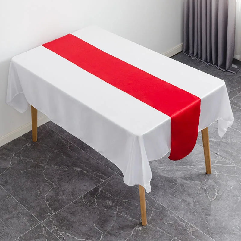 Luxury Satin Table Runner – Modern Elegant Pattern Table Decoration for Wedding, Birthday Party, Hotel, Banquet & Events