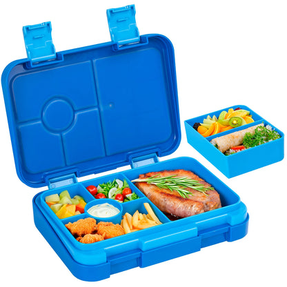 Fiambrera Bento para niños – Recipiente de comida portátil a prueba de fugas para la escuela, viajes y picnics, fiambrera para estudiantes apta para microondas para frutas, aperitivos y comidas