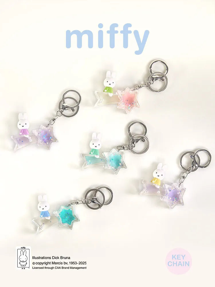 Porte-clés mystère Miffy – Joli pendentif en acrylique motif dessin animé pour sacs, sacs à dos, accessoires et décorations à collectionner