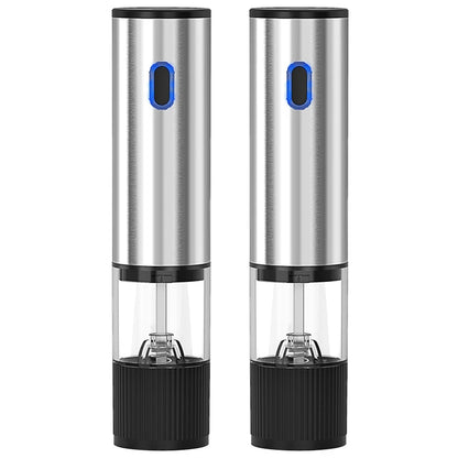 Electric Salt and Pepper Grinder – Automatic Rechargeable Pepper Mill with Adjustable Coarseness for Kitchen & Cooking