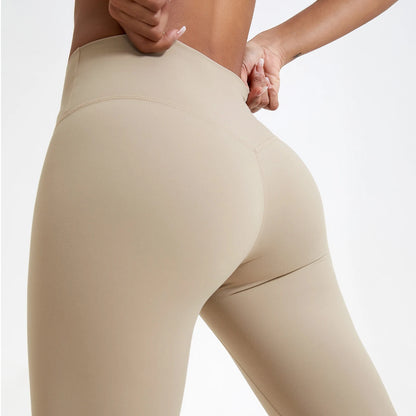 Women’s High Waist Yoga Leggings – Super Soft Gym Running Workout Tights with Push-Up Fit